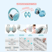 Baby Noise Cancelling Headphones: Adaptable 2-in-1 Design (Comfortable Earmuffs for 0-48 Months old Baby)