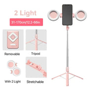 6 in 1 Bluetooth Selfie Stick Tripod with Remote