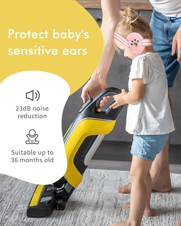 Baby Noise Cancelling Headphones: Adaptable 2-in-1 Design (Comfortable Earmuffs for 0-48 Months old Baby)