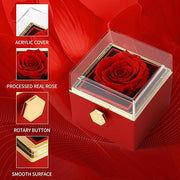 Forever Real Rose "I LOVE YOU" Project Stone Necklace.
