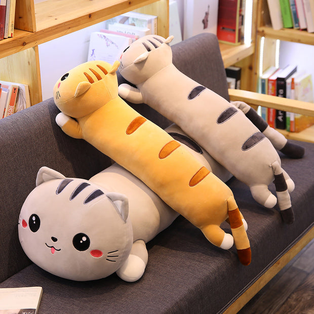 Adorable Cat Plush Doll Pillow
