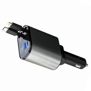 Premium 4-in-1 Retractable Car Charger Adapter 120W