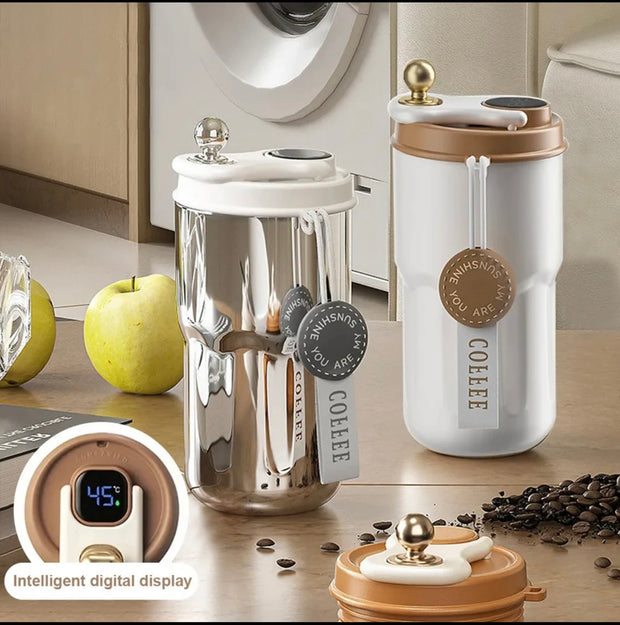 Coffee Mug with Temperature HD Touch Display(450ml)- Latest 2024(For Hot and Cold Drinks.)