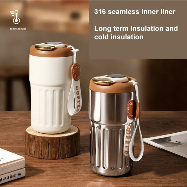 Coffee Mug with Temperature HD Touch Display(450ml)- Latest 2024(For Hot and Cold Drinks.)