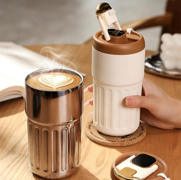 Coffee Mug with Temperature HD Touch Display(450ml)- Latest 2024(For Hot and Cold Drinks.)