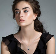 Forever Real Rose "I LOVE YOU" Project Stone Necklace.