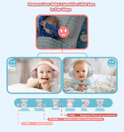 Baby Noise Cancelling Headphones: Adaptable 2-in-1 Design (Comfortable Earmuffs for 0-48 Months old Baby)
