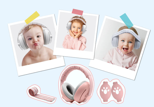 Baby Noise Cancelling Headphones: Adaptable 2-in-1 Design (Comfortable Earmuffs for 0-48 Months old Baby)