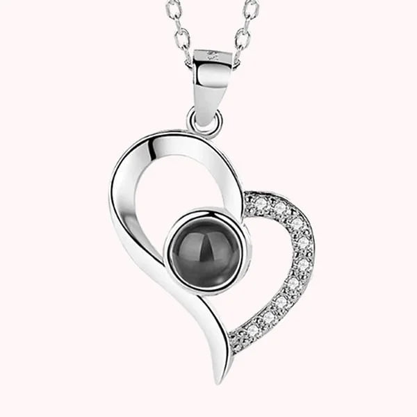 Forever Real Rose "I LOVE YOU" Project Stone Necklace.