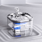 Pet Cat/Dog Stainless Steel Automatic Circulation Water Dispenser Intelligent Fountain Pets Accessories
